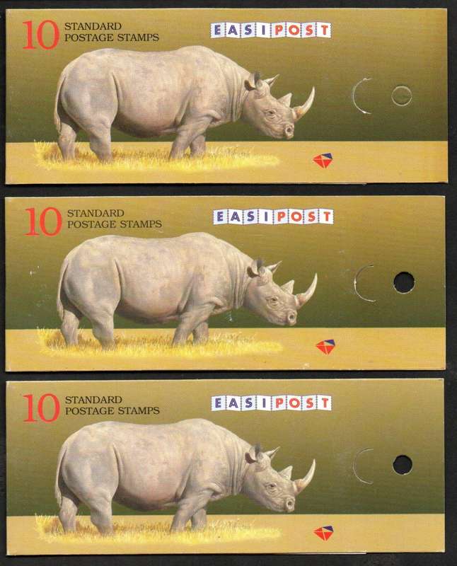 RSA (x3) rhino booklets mint and complete - as per scans.