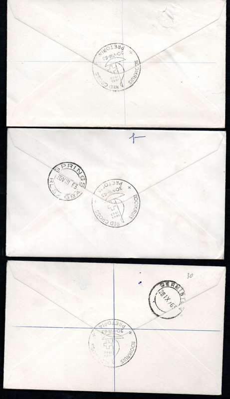 RSA 1963 centenary of Red Cross selection of (x19) covers - condition etc as per scans.