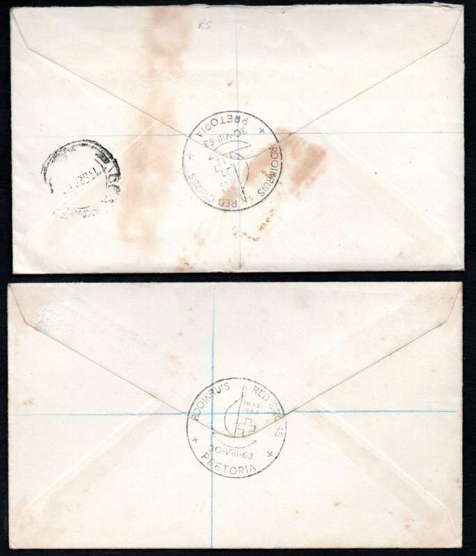 RSA 1963 centenary of Red Cross selection of (x19) covers - condition etc as per scans.