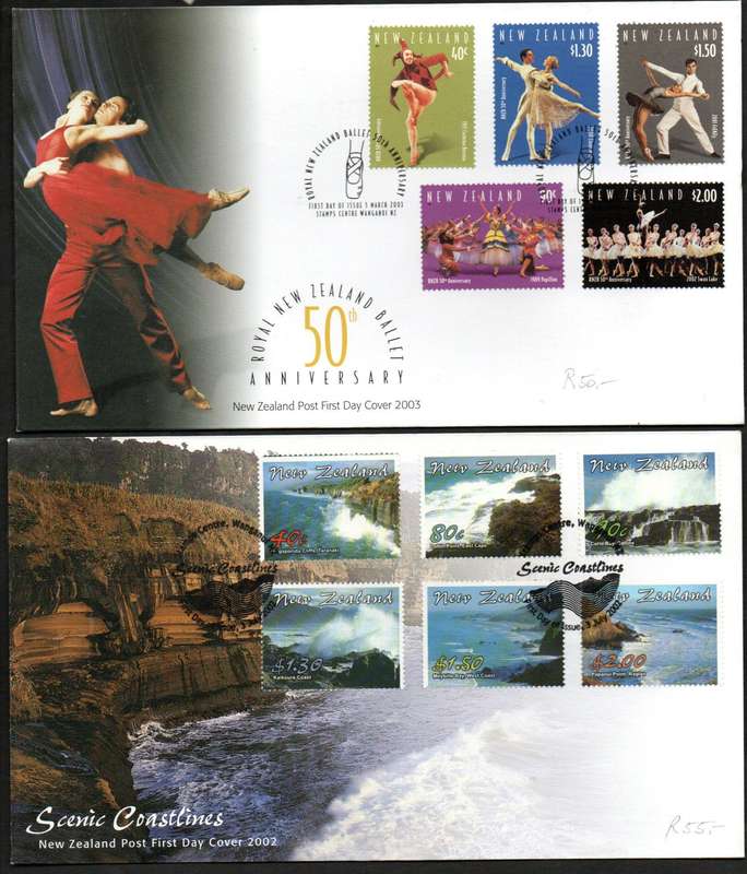 New Zealand 2002/2005 selection of (x14) first day covers - as per scans - great lot - good value.