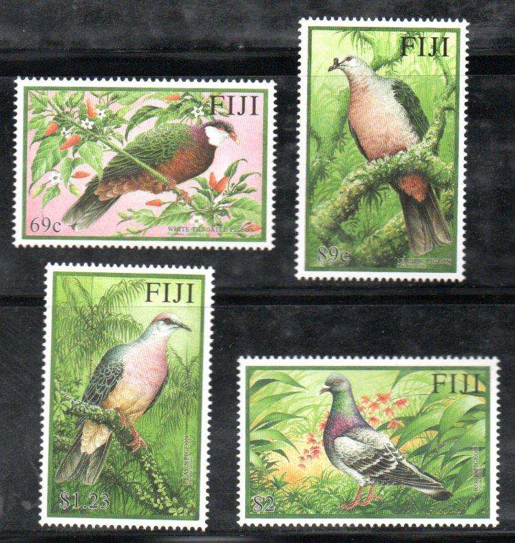 Fiji 2001 pigeons umm set of (x4) singles - SG1127-1130 - lovely thematic set.