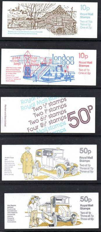GB selection of (33) mint/complete booklets - as per scans  good value.