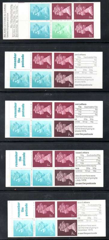 GB selection of (33) mint/complete booklets - as per scans  good value.