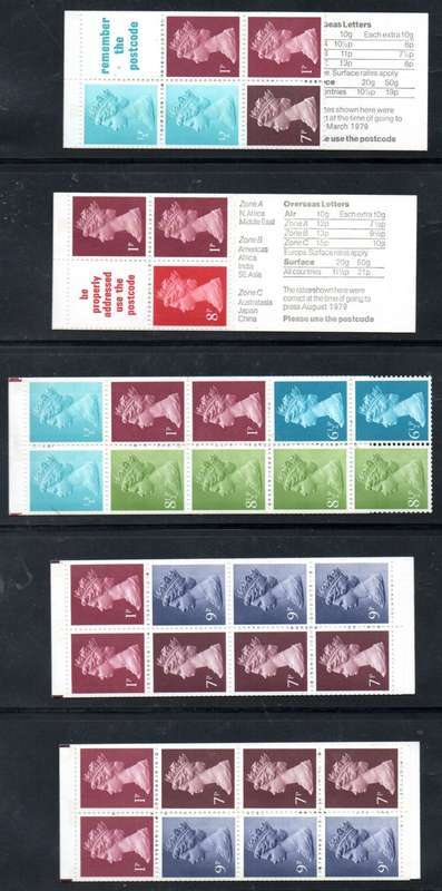 GB selection of (33) mint/complete booklets - as per scans  good value.
