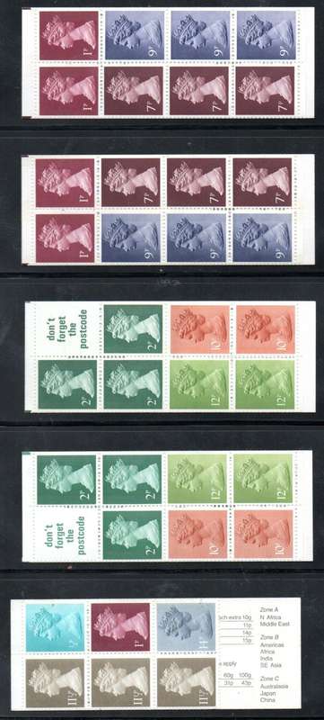 GB selection of (33) mint/complete booklets - as per scans  good value.