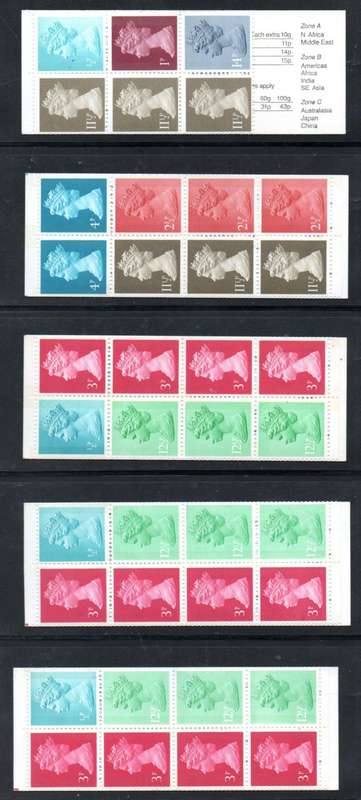GB selection of (33) mint/complete booklets - as per scans  good value.