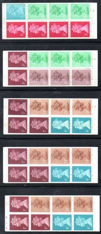 GB selection of (33) mint/complete booklets - as per scans  good value.