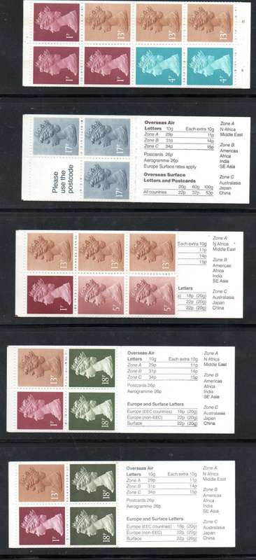 GB selection of (33) mint/complete booklets - as per scans  good value.