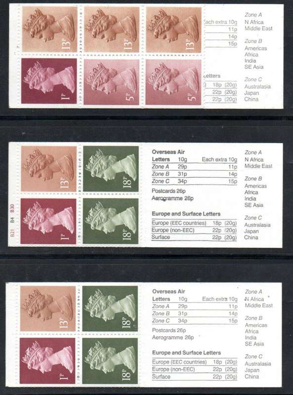 GB selection of (33) mint/complete booklets - as per scans  good value.
