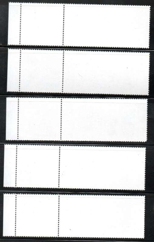 Namibia 2013 5th def add values (birds) set of (x5) umm singles with gutter margins - SACC773-65.
