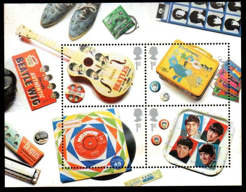 GB 2007 The Beatles album covers umm mini sheet - SGMS2692.