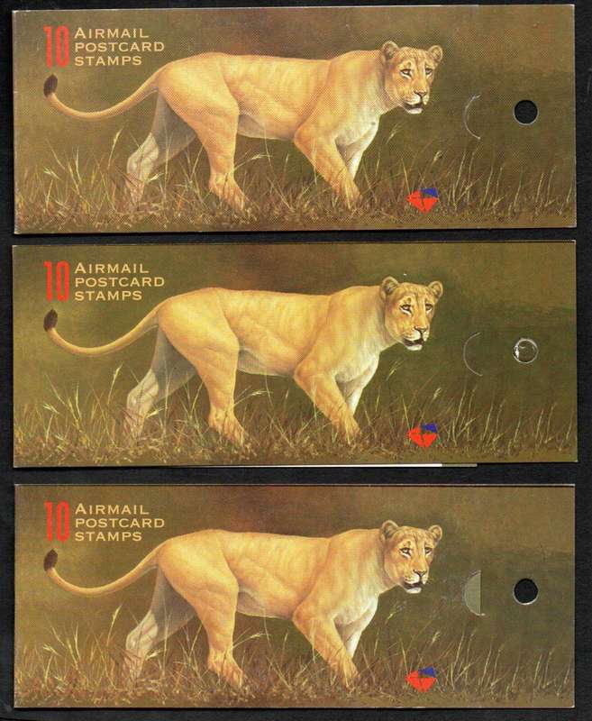 RSA 1998 (x3) mint and complete Big Five booklets no 42 - CC1085 - as per scans - total CV R1200.