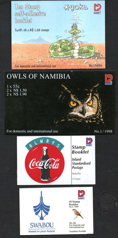 Namibia selection of (x8) mint and complete booklets - as per scans  CV R1885.