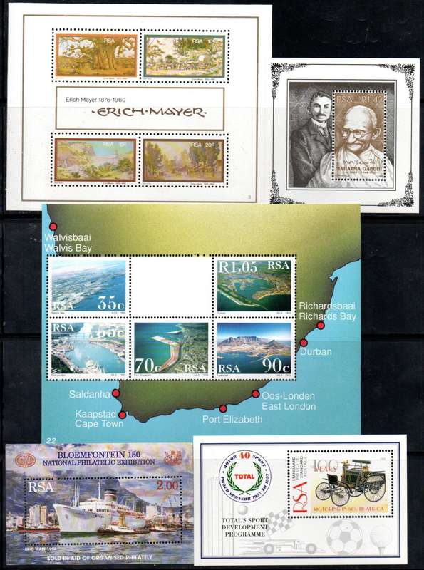 RSA selection of (x70+) umm mini sheets etc - as per (x13) scans - big total cv