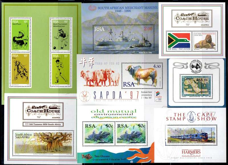RSA selection of (x70+) umm mini sheets etc - as per (x13) scans - big total cv
