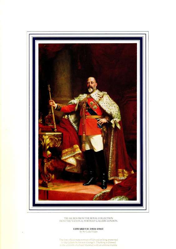 GB Lovely Royal Collection National Portrait Gallery London presentation folder with (x5) prints.