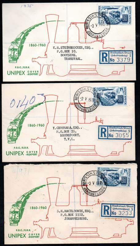 Union 1960 clearance of 50th ann of Union/Unipex etc covers (x20) - condition etc mixed as per scans