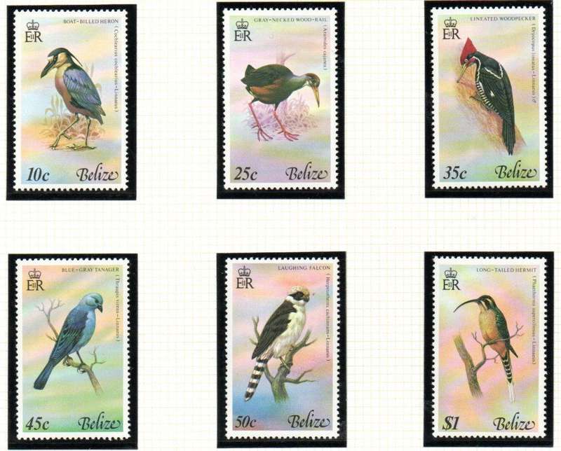 Belize 1979 birds umm set of (x6) - as per scans - SG488-493.