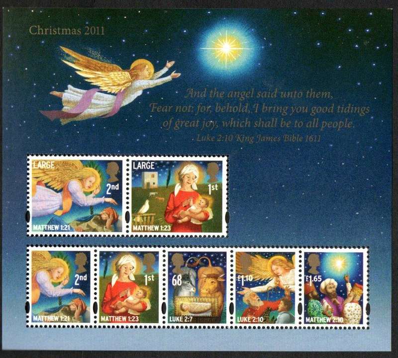 GB 2011 Christmas - 400th ann of the King James Bible msheet umm - SGMS3249  CV GBP 9+