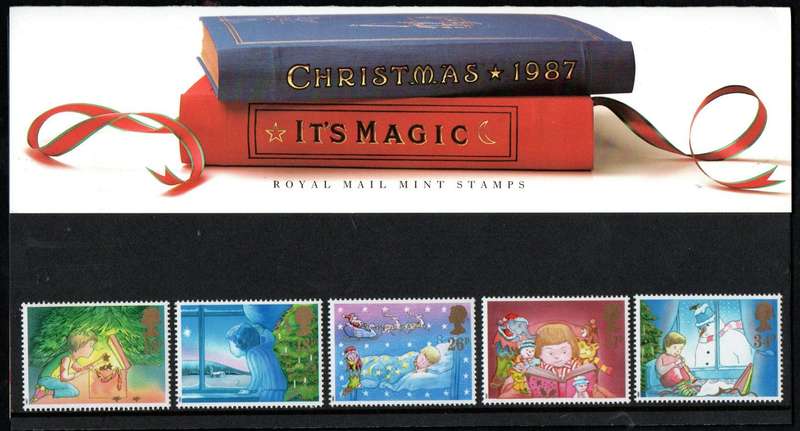 GB 1987 Christmas - Folk customs mint presentation pack no 185.