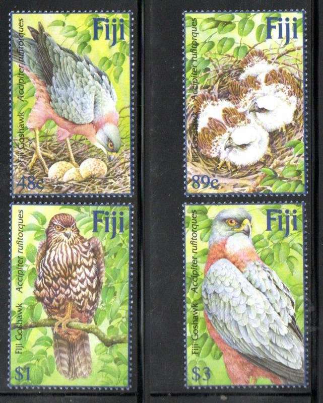 Fiji 2002 Fiji goshawk umm set of (x4) singles - SG1170-3 - lovely thematic set.