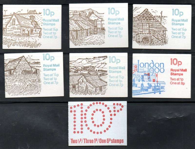 GB selection of (x43) folded mint/complete booklets  as per scans - good total cv etc