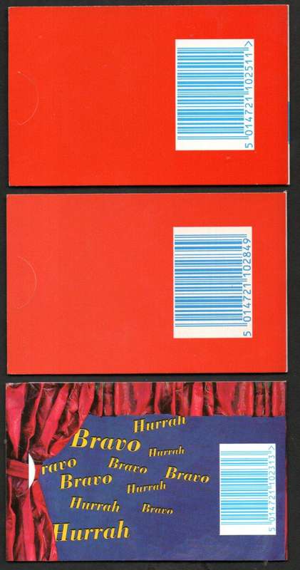 GB selection of (x3) barcode greetings stamp booklets mint - as per scans - CV GBP 40+