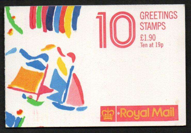 GB 1989 greetings stamps booklet (yacht design) mint and complete - SG FY1 - CV GBP 24.