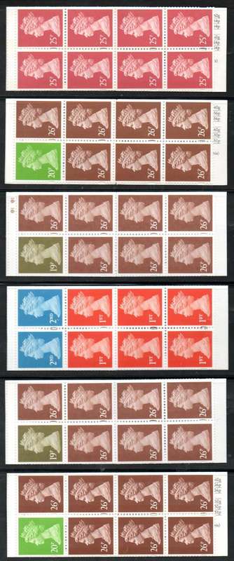 GB selection of (x12) 2 pound mint/complete booklets - as per scans - good value lot.