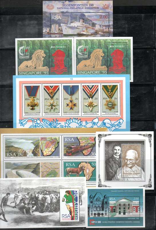 RSA selection of (x50+) umm mini sheets etc - as per scans - good total cv.