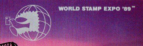 GB 1989 `The Scots Connection` prestige booklet SGDX10 with scarcer 'World Stamp Expo' overprint.