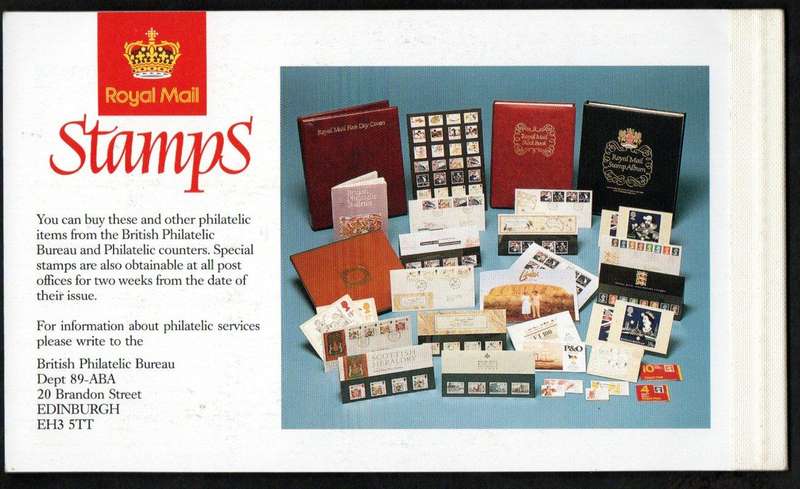 GB 1989 `The Scots Connection` prestige booklet SGDX10 with scarcer 'World Stamp Expo' overprint.