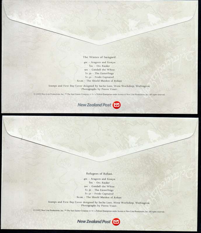 New Zealand clearance of (x7) Lord of the Rings first day covers - as per scans