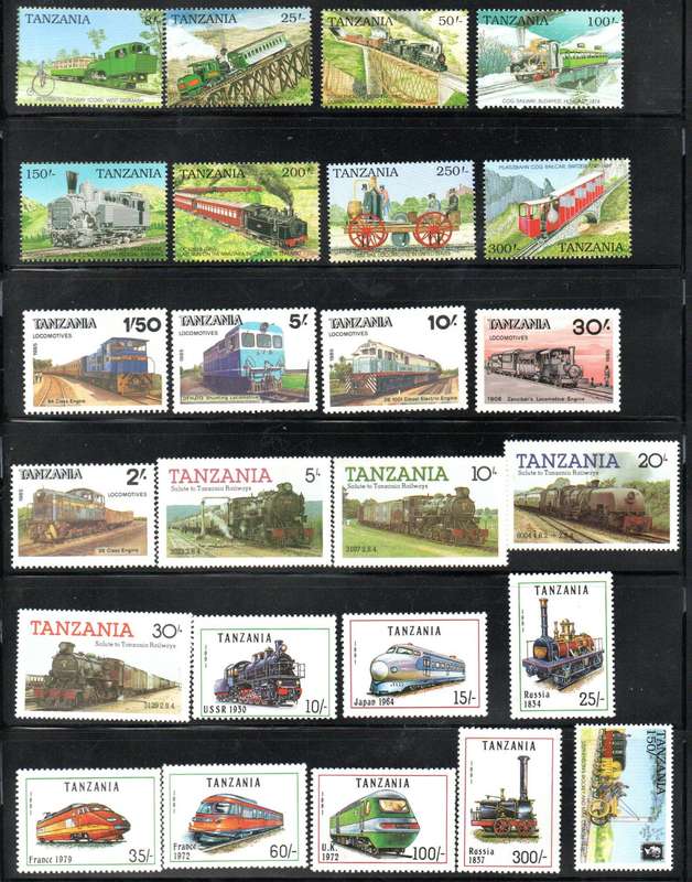 Tanzania clearance of UMM train thematic singles - as per scans.