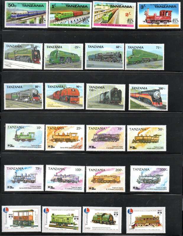 Tanzania clearance of UMM train thematic singles - as per scans.