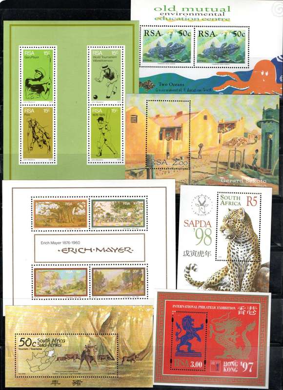 RSA selection of (x70+) umm mini sheets etc - as per (x11) scans - good total cv.