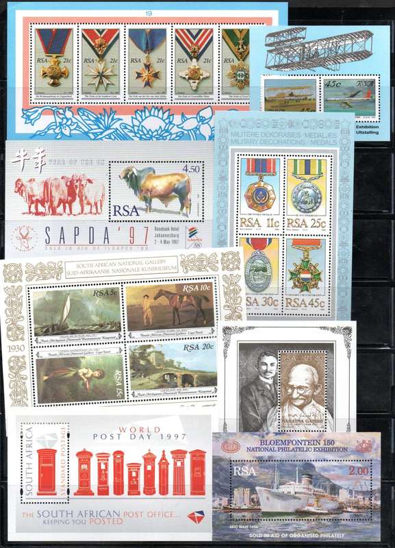 RSA selection of (x70+) umm mini sheets etc - as per (x11) scans - good total cv.