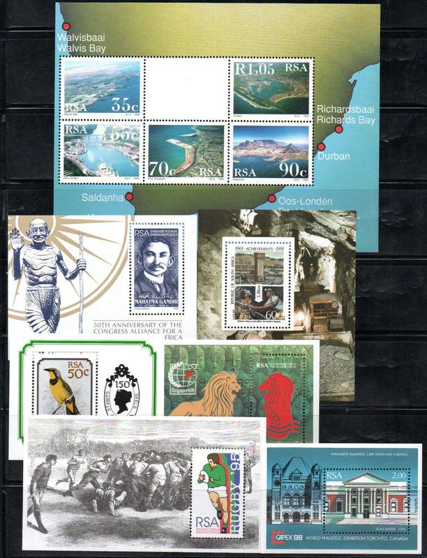 RSA selection of (x70+) umm mini sheets etc - as per (x11) scans - good total cv.