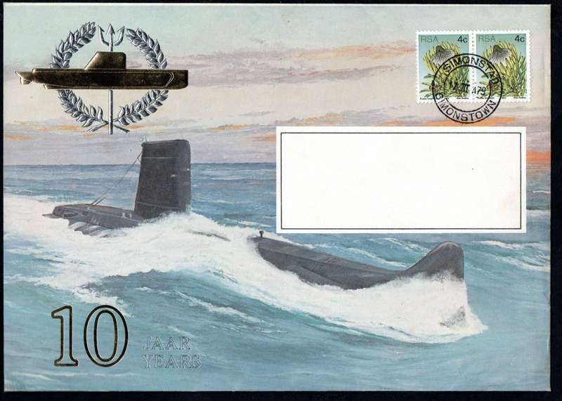 RSA 1990/1979 (X3) SIMON'S TOWN NAVAL BASE SUBMARINE COVERS  (X1) SIGNED CAPTAIN  AS PER SCANS.