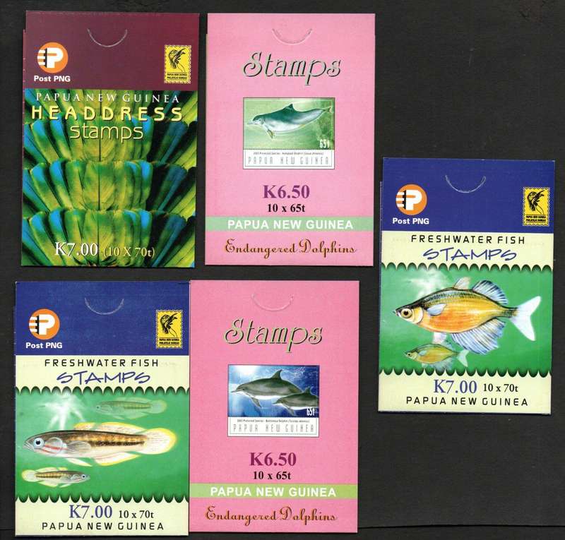 Papua New Guinea Selection of (x5) Booklets