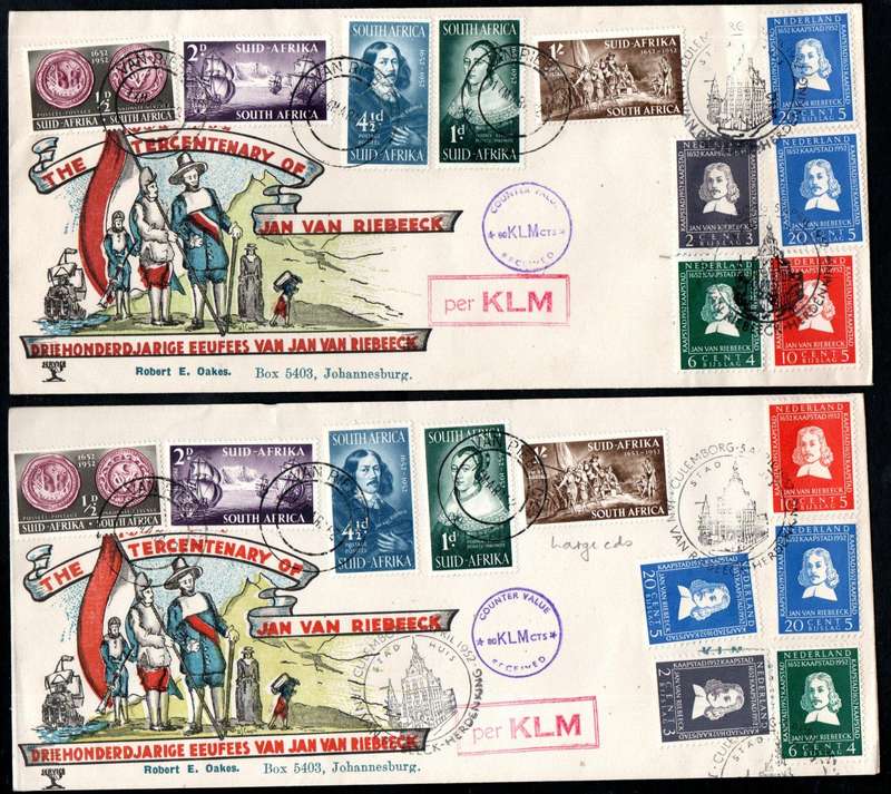 Union 1952 Satise Sadipu/Van Riebeeck Etc Selection of (x24) Covers. Condition as per scans.