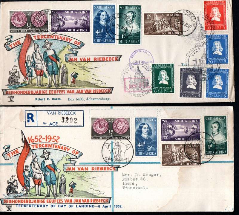 Union 1952 Satise Sadipu/Van Riebeeck Etc Selection of (x24) Covers. Condition as per scans.