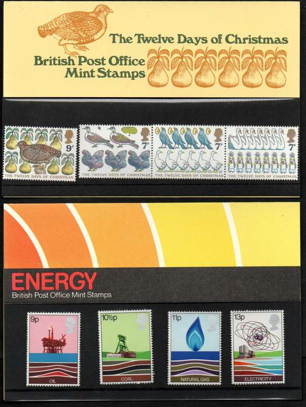 GB selection of (x12) mint presentation packs - as per scans - good value