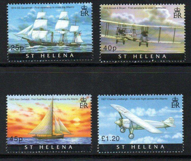 St Helena 2007 Antlantic firsts umm set of (x4)  SG1043-1046  CV GBP 9.5.