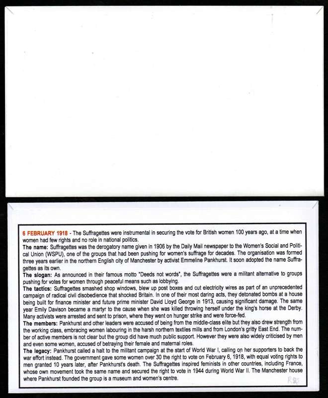 RSA clearance of (x6) privately made covers - as per scans - great items.