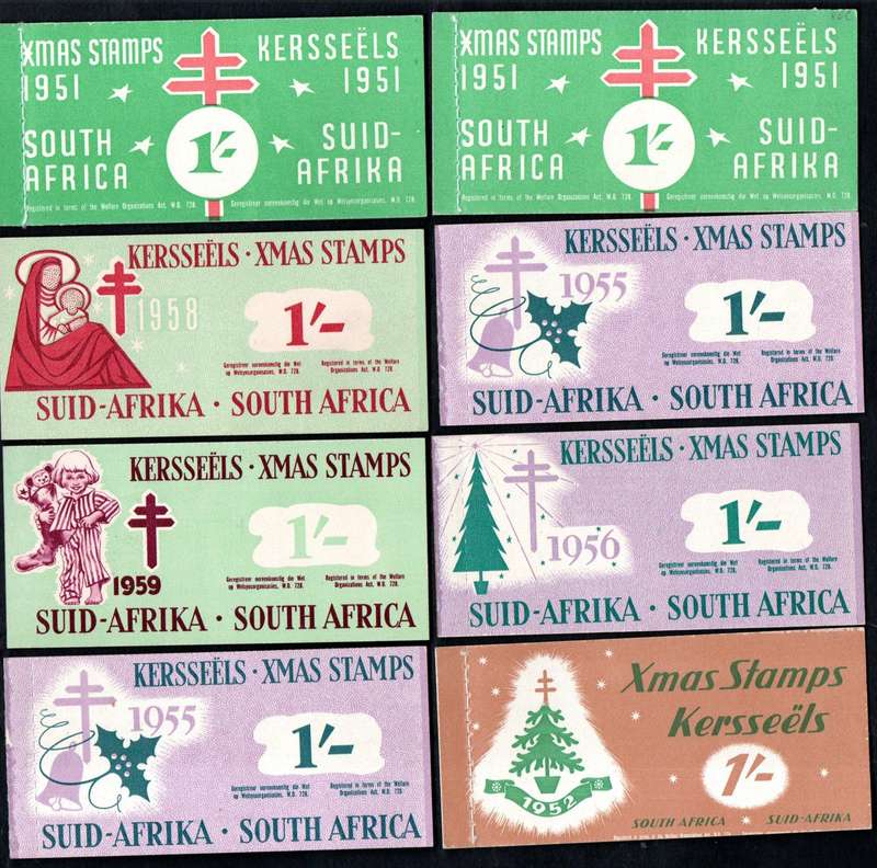 South Africa selection of (x18) Christmas Cinderella booklets  complete - as per scans.