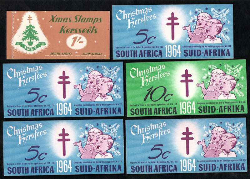 South Africa selection of (x18) Christmas Cinderella booklets  complete - as per scans.