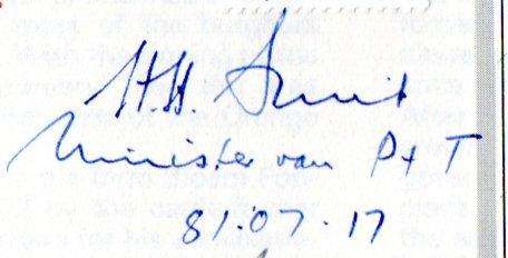 RSA 1981 Vrijstaat 81 Exhibition cover double signed HH Smit - Minister Posts + Theunie Steyn.