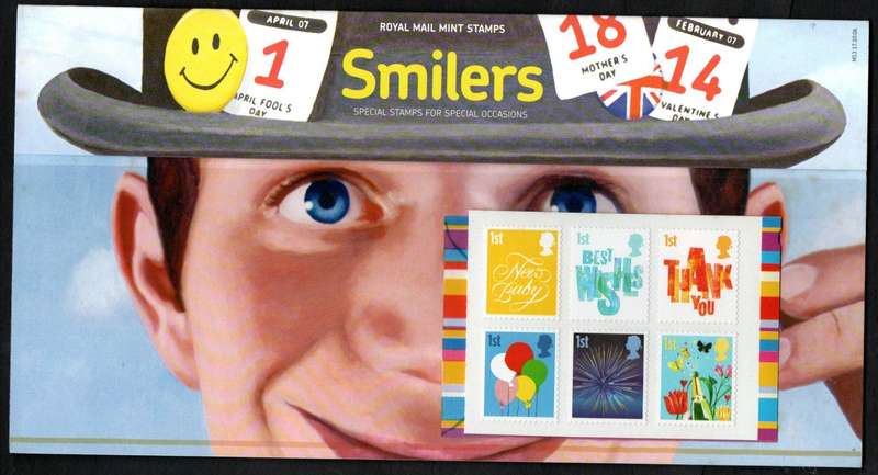GB 2006 Smilers booklet presentation pack no M13  as per scans  CV GBP 10.