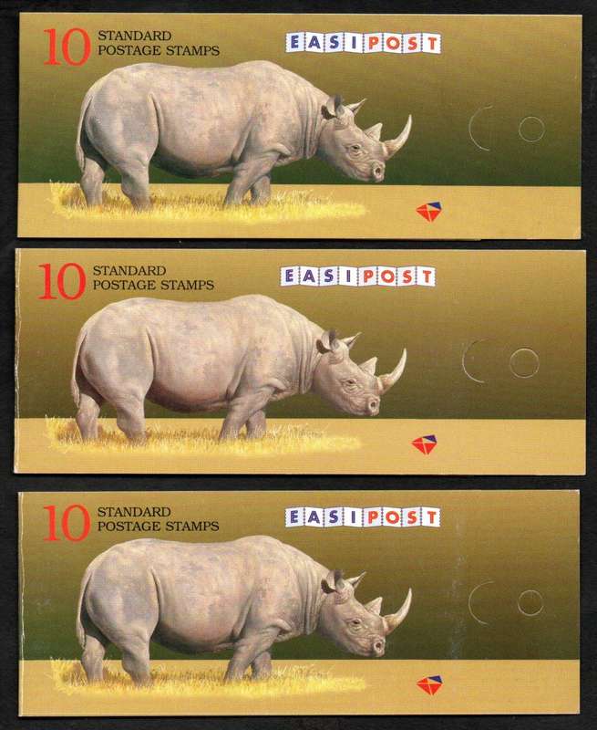 RSA selection of (x3) rhino booklets - mint and complete - as per scans.